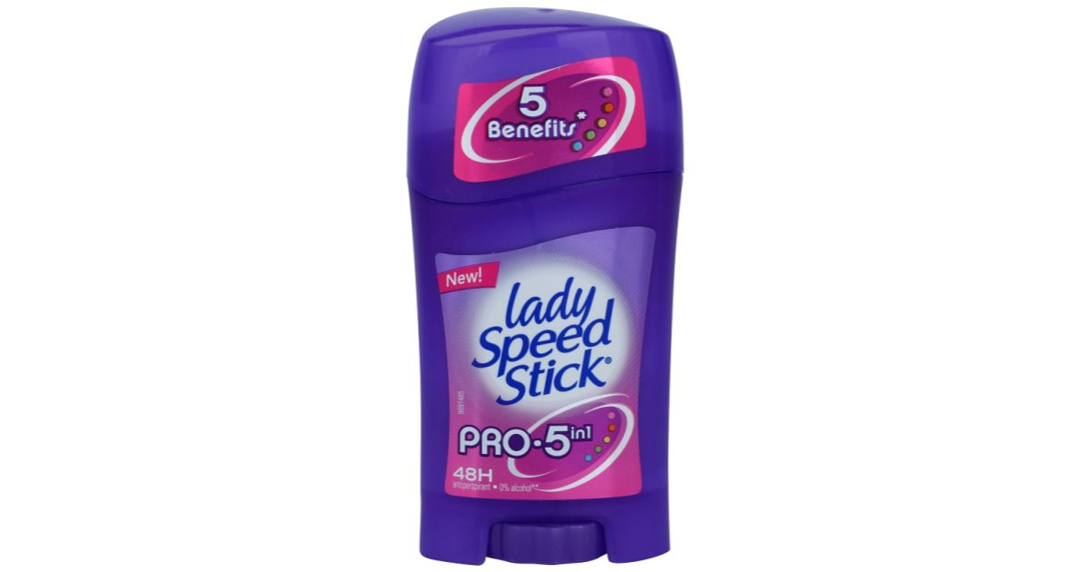 Lady Speed Stick Pro 5 in1 antitranspirante sólido notino.pt