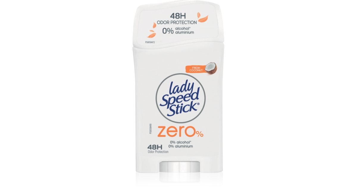 Lady Speed Stick Zero Fresh Coconut aluminiumfree deodorant stick