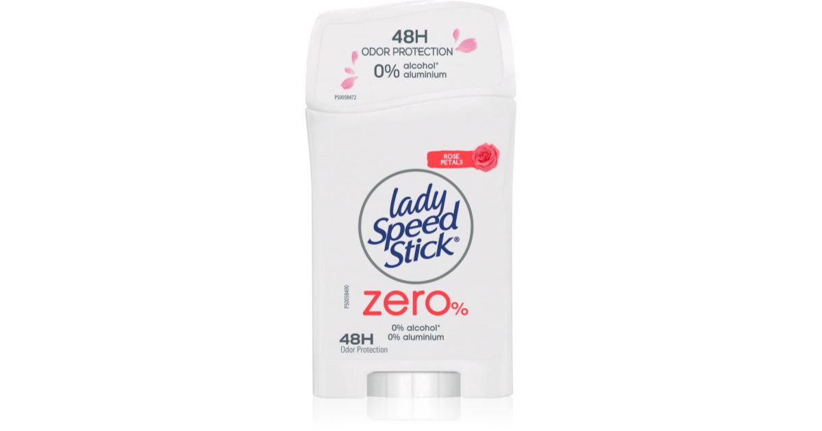 Lady Speed Stick Zero Fresh Rose Petals déodorant solide sans sels d
