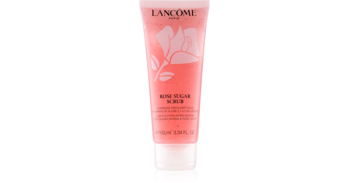 Lancôme Rose Sugar Scrub smoothing exfoliator for sensitive skin