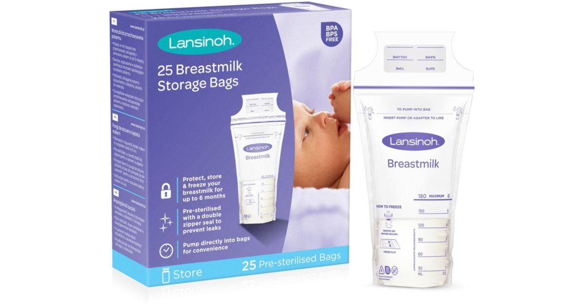 Sachets de conservation du lait maternel Lansinoh - allaitement