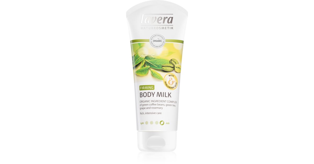 Lavera Straffende Bodymilk Mit Hyaluron – 2er Pack (2 X 200 Ml), Gegen Cellulite, Für Feste Haut, Vegan & Bio