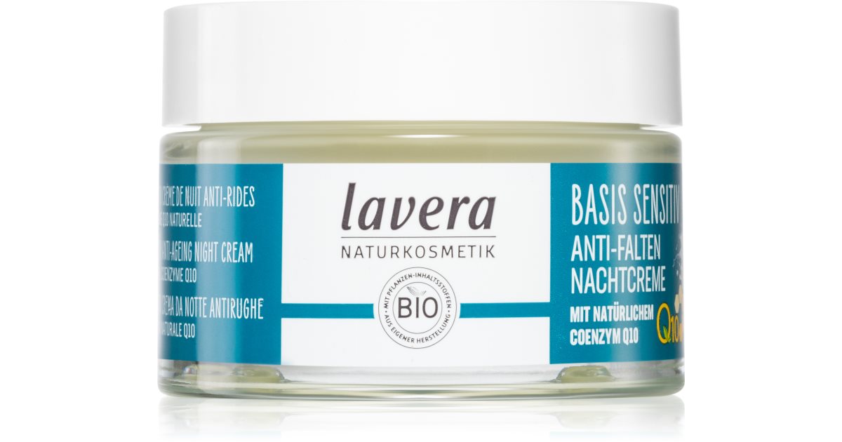Lavera Basis Sensitiv Q10 noční pleťový krém s koenzymem Q10