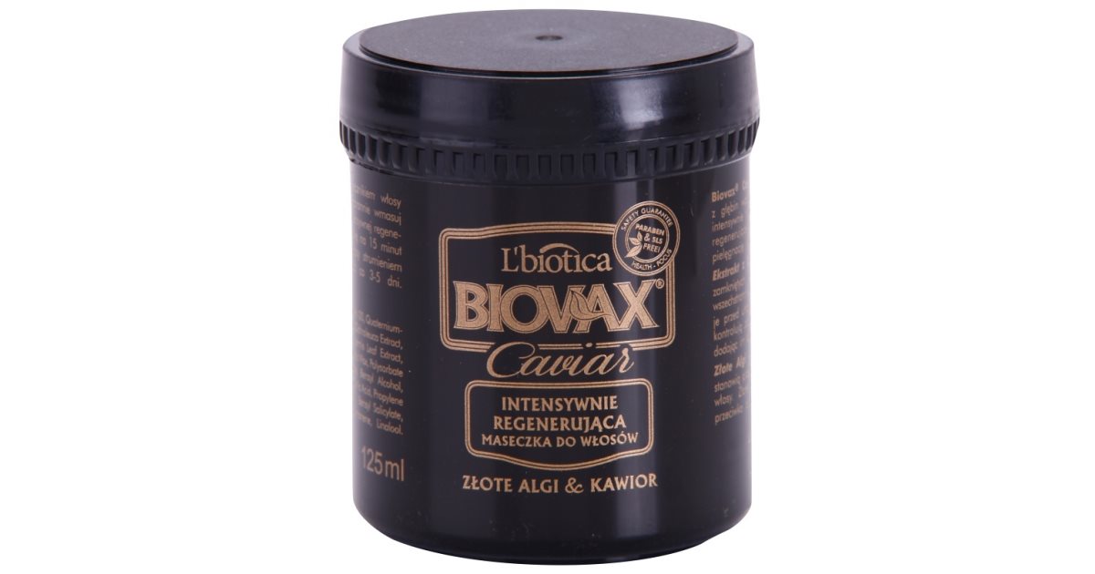 Lbiotica Biovax Glamour Caviar Nourishing Restorative Mask With Caviar Uk 3667