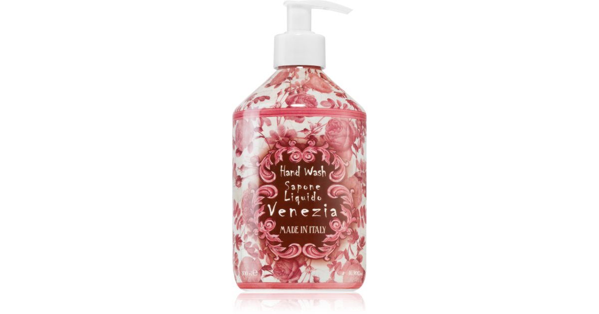 Le Majoliken Flüssigseife Positano Rose – 500 Ml | Mit Damaszener Rose & Bernstein | Sanft Zur Haut
