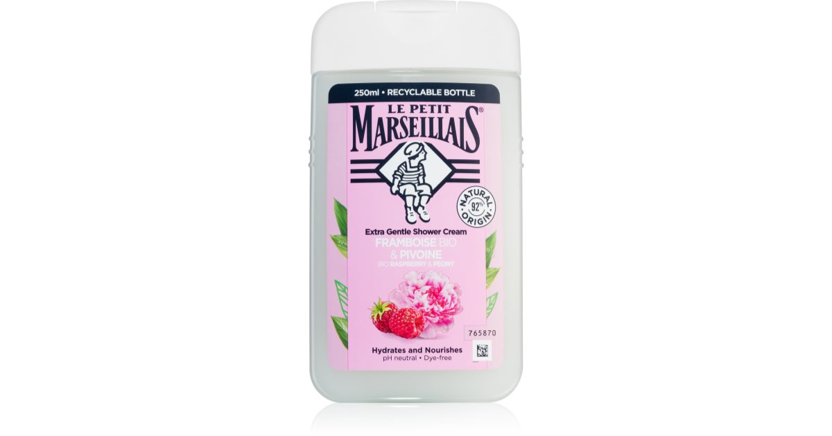 Le Petit Marseillais Raspberry BIO & Peony gel de duche cremoso | notino.pt