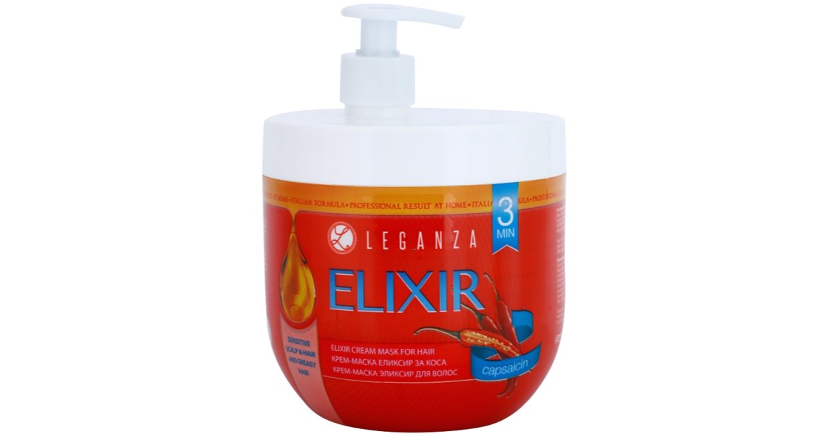 Leganza Elixir Capsaicin Cream Mask for Hair notino.co.uk