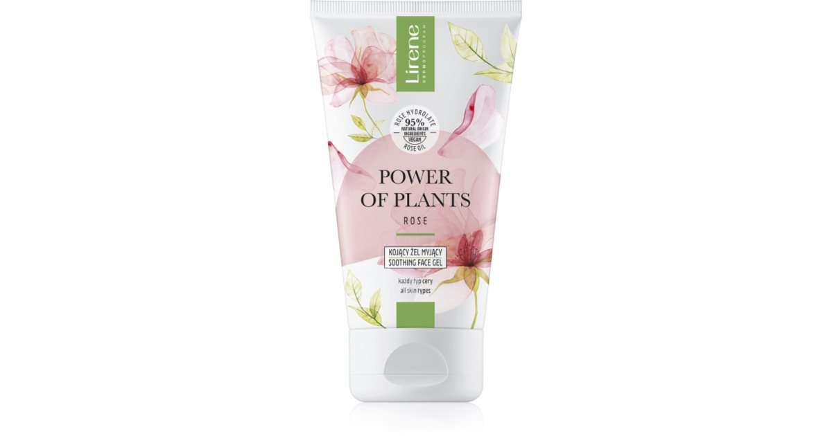 Lirene Power Of Plants Rose Soothing Cleansing Gel With Rose Oil