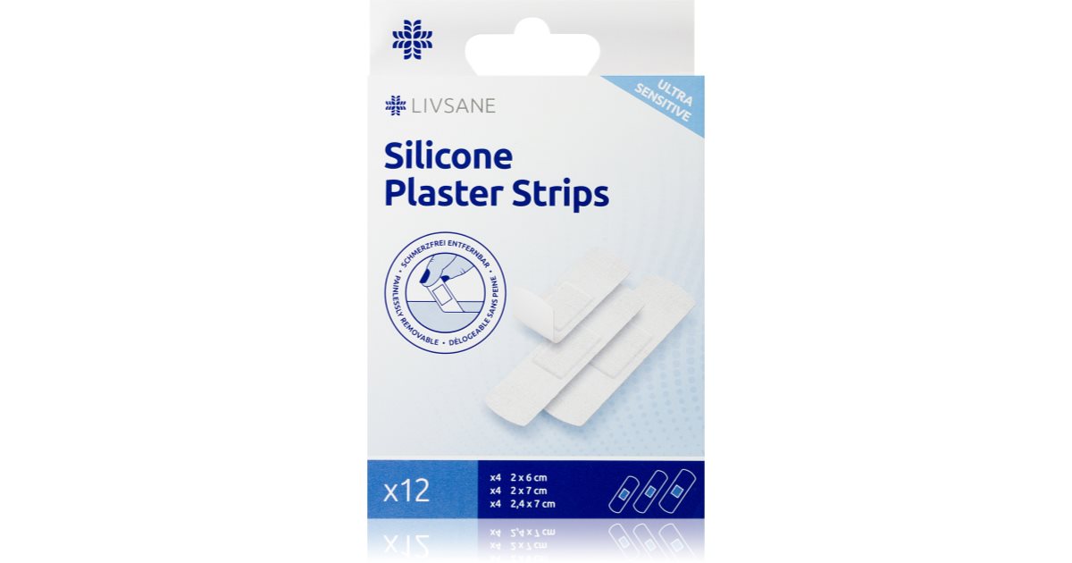 LIVSANE Silicone wound dressings 3 sizes Pflaster bei leichten ...