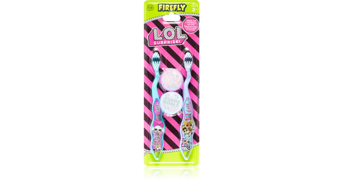 L.O.L. Surprise Toothbrush Travel Kit with Cap spazzolino da denti