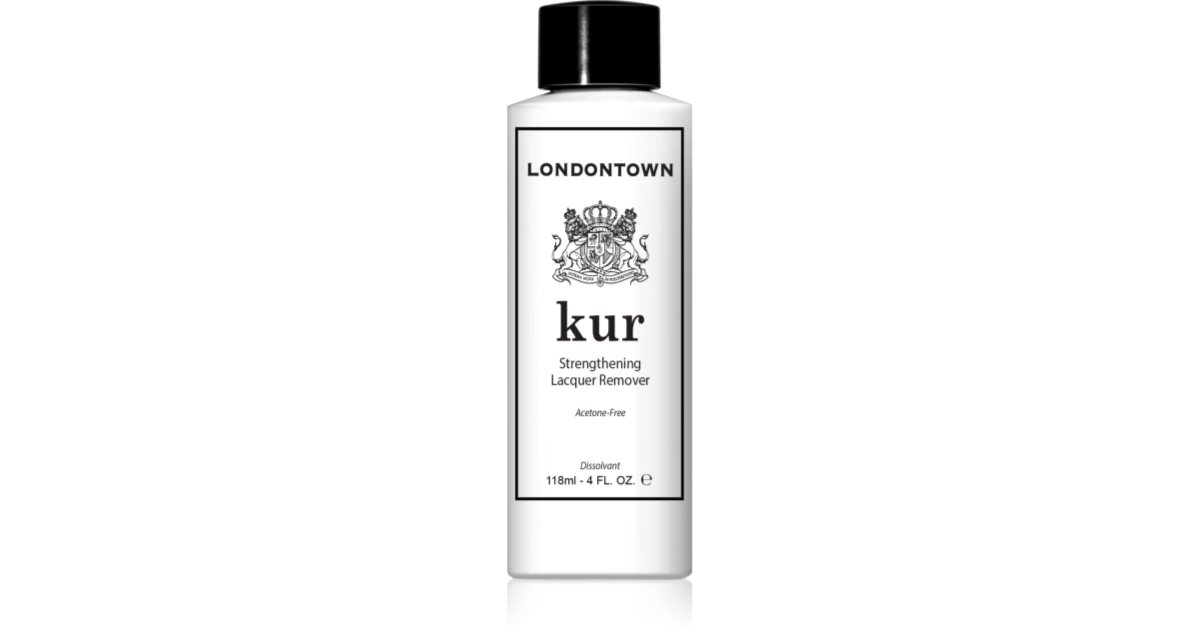 Londontown Kur Strengthening Lacquer Remover - Acetonfreier Nagellackentferner, 118 Ml, Mit Pflegenden Vitaminen