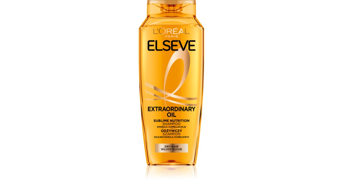 シャンプー L'OREAL ELSEVE Extraordinary Oil 380g L'Oréal Paris Elseve Extraordinary Oil поживний шампунь для сухого