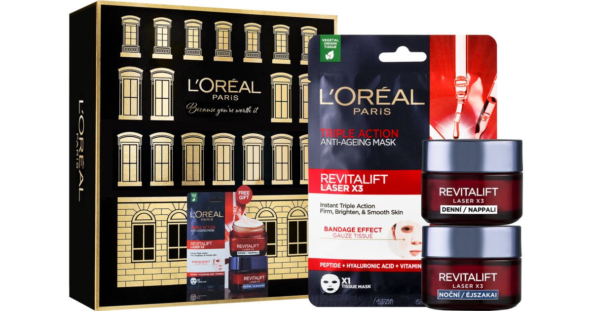 L’Oréal Paris Revitalift Laser X3 gift set (with anti-ageing effect ...