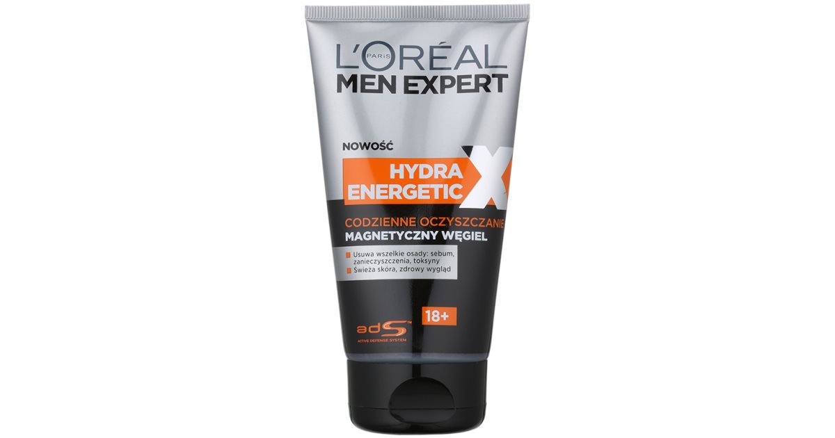 L’Oréal Paris Men Expert Hydra Energetic X gel nettoyant au charbon
