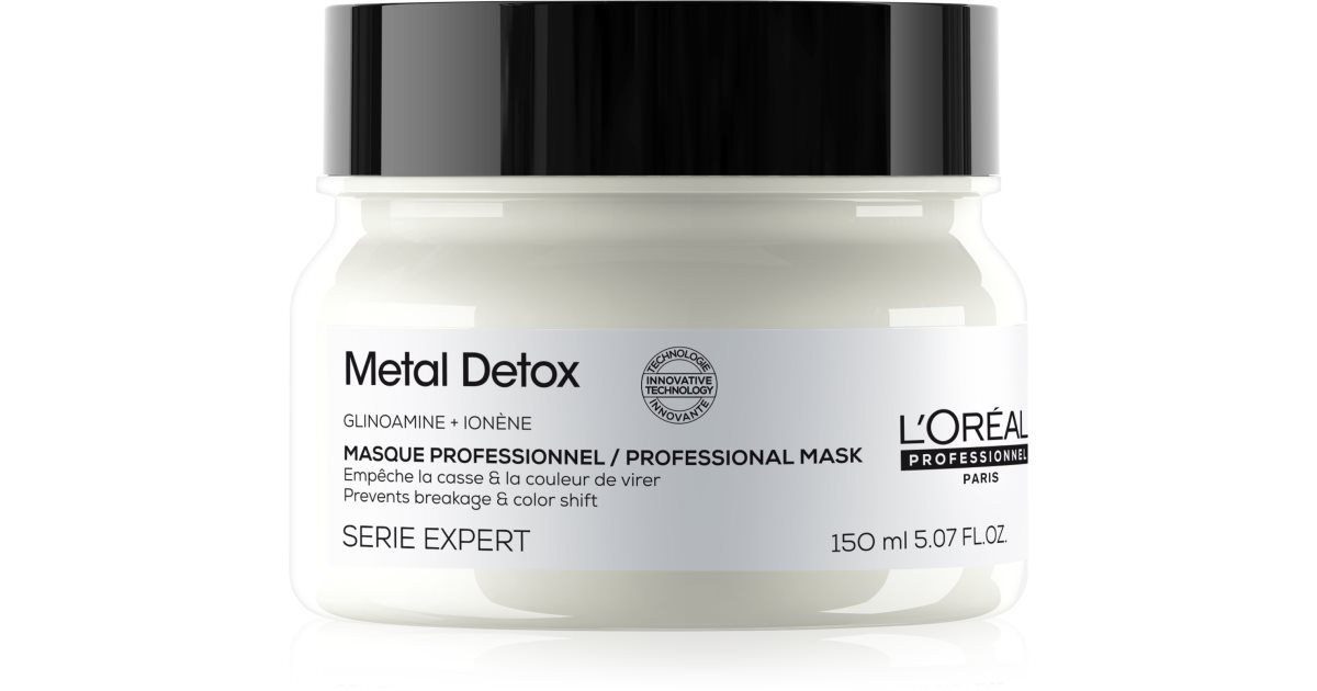 L’Oréal Professionnel Serie Expert Metal Detox masque nourrissant en profondeur pour cheveux colorés et abîmés | notino.fr