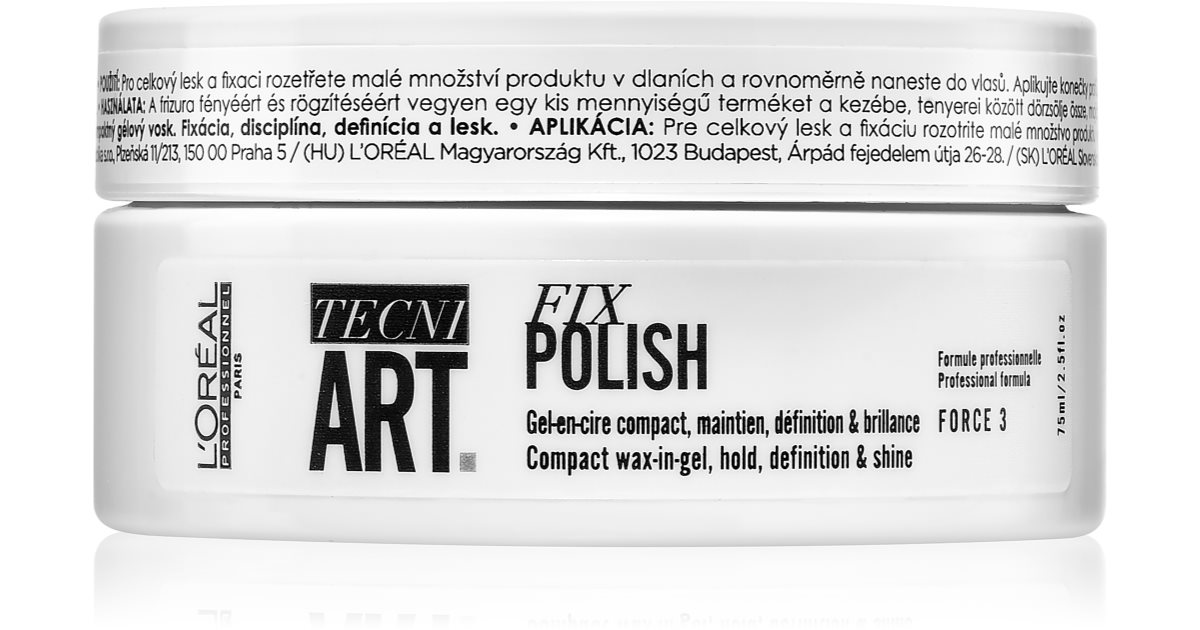 L’Oréal Professionnel Tecni.Art Fix Polish Gel Wax voor het Haar