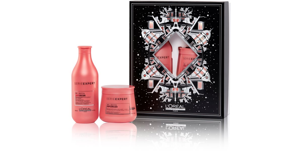 L’Oréal Professionnel Serie Expert Inforcer Gift Set (To Treat Hair ...