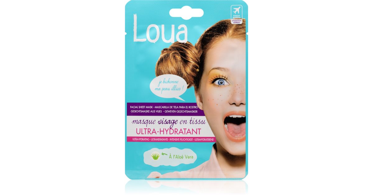 Loua Ulltra Moisturising Face Mask barojoša auduma sejas maska notino lv