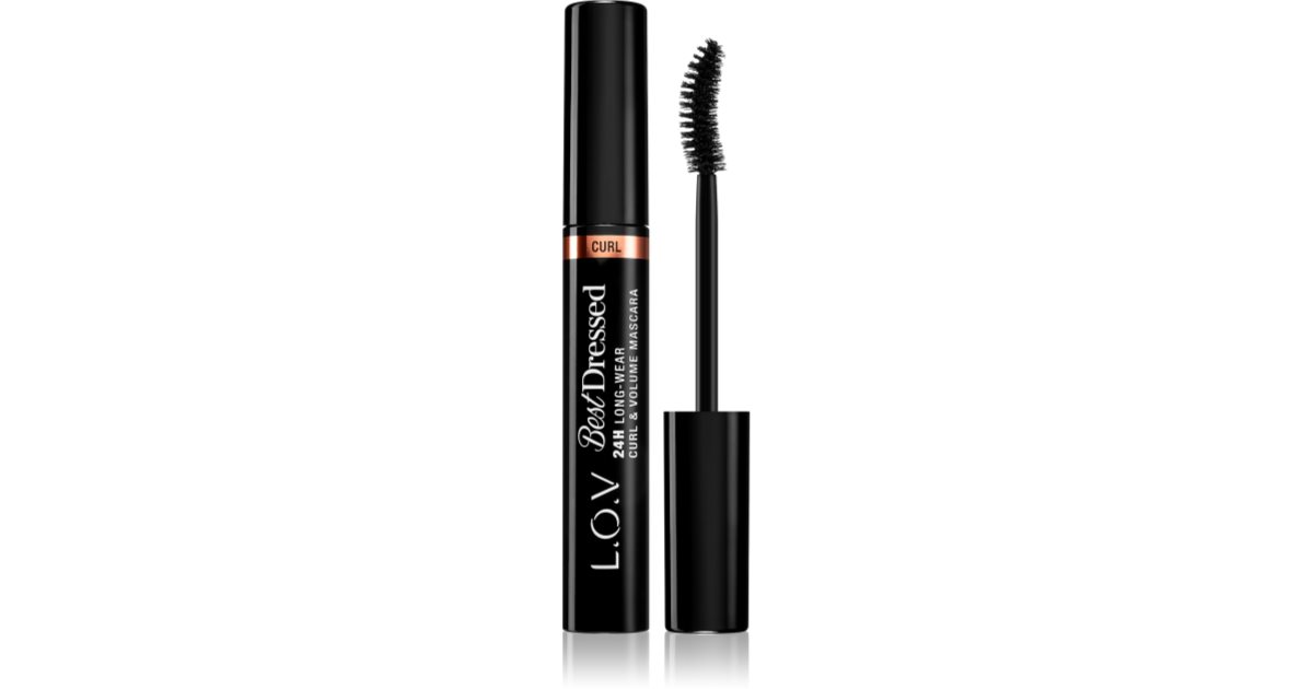 L.O.V. BEST DRESSED verlängernde Mascara für mehr Volumen und für lange Wimpern notino.at