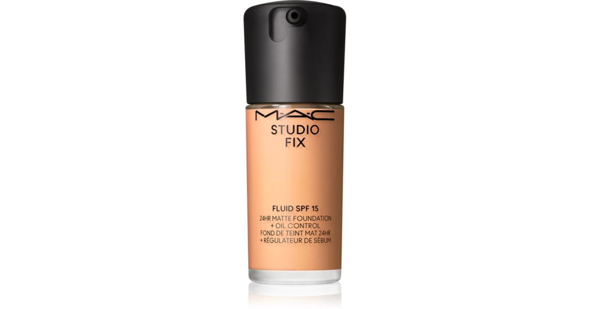 Matte Fix Plus MAC Cosmetics Studio Fix Fluid SPF 15 24HR Matte Foundation + Oil ...