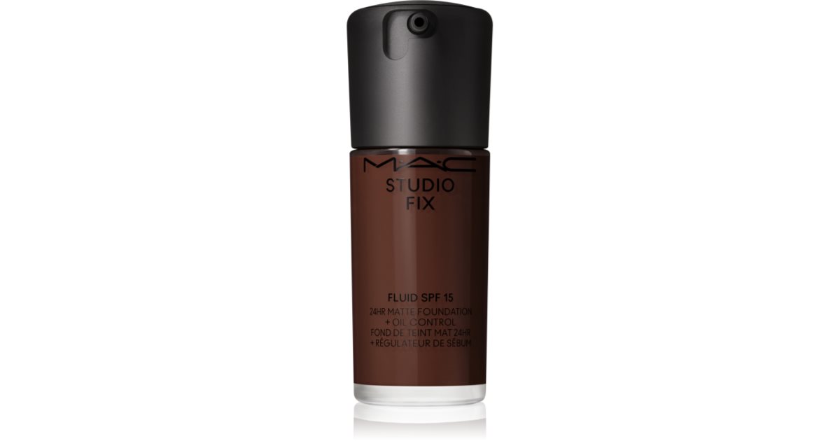 Matte Fix Plus MAC Cosmetics Studio Fix Fluid SPF 15 24HR Matte Foundation + Oil ...