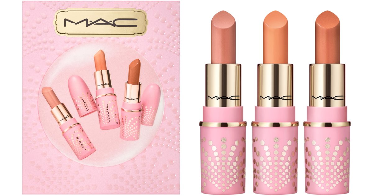 Mac Cosmetics Bubbles And Bows Taste Of Bubbly Mini Lipstick Kit Zestaw