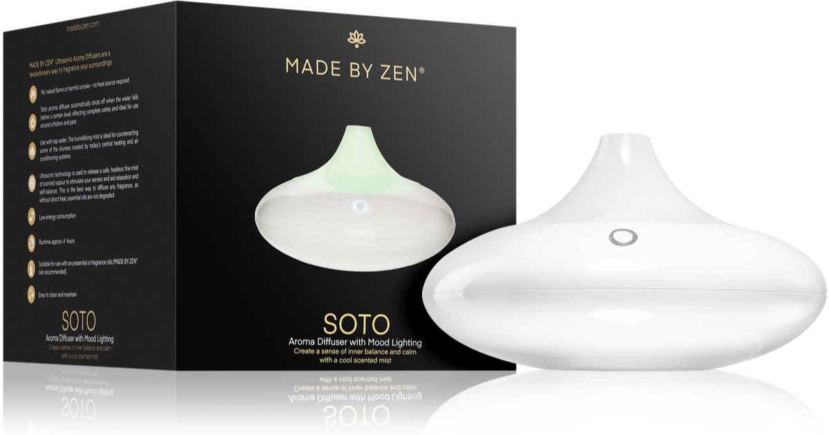 MADE BY ZEN Soto diffusore di aromi a ultrasuoni e umidificatore