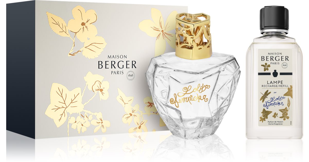 Coffret Lampe Berger Pure Lolita Lempicka parme + parfum Lolita Lempic -  Maison Berger Paris
