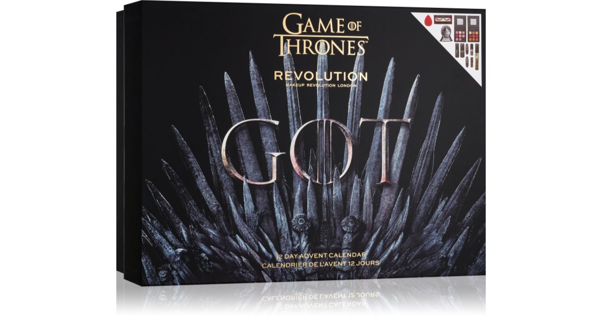Makeup Revolution X Game Of Thrones 12 Days Advent Calendar adventní