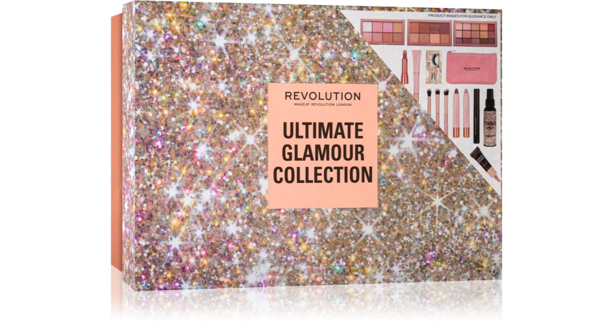 Makeup Revolution, Ultimate Glamour 12 Day Advent Calendar, 12 pcs :  : Bellezza