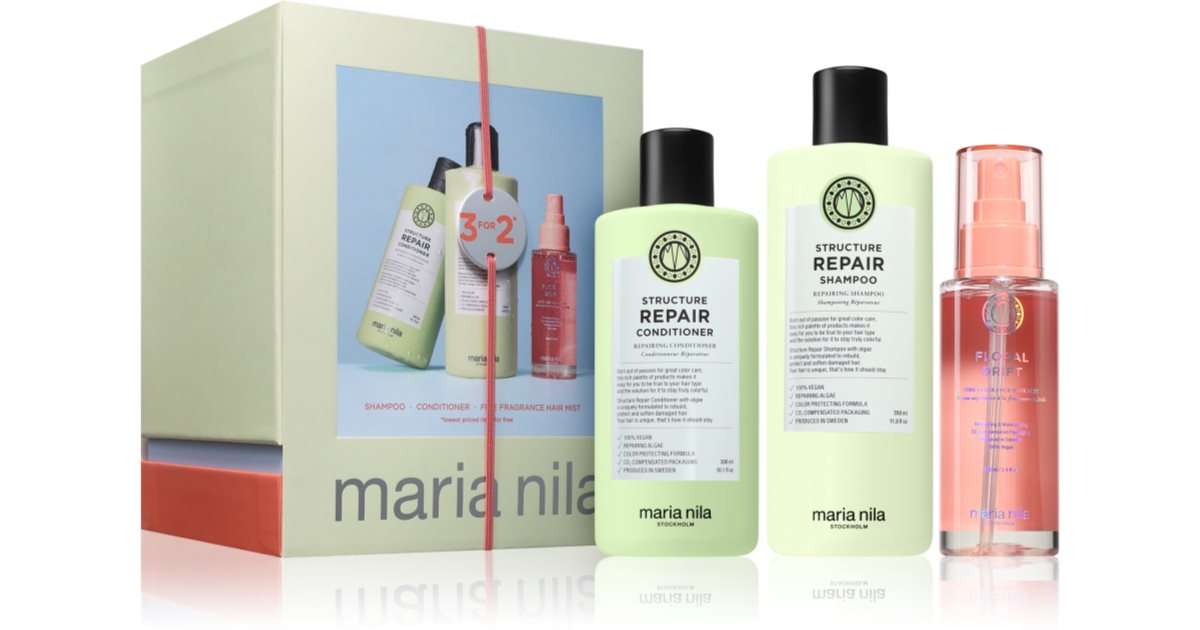 Maria Box Maria Nila Structure Repair Holiday Box Geschenkset für trockenes und ...