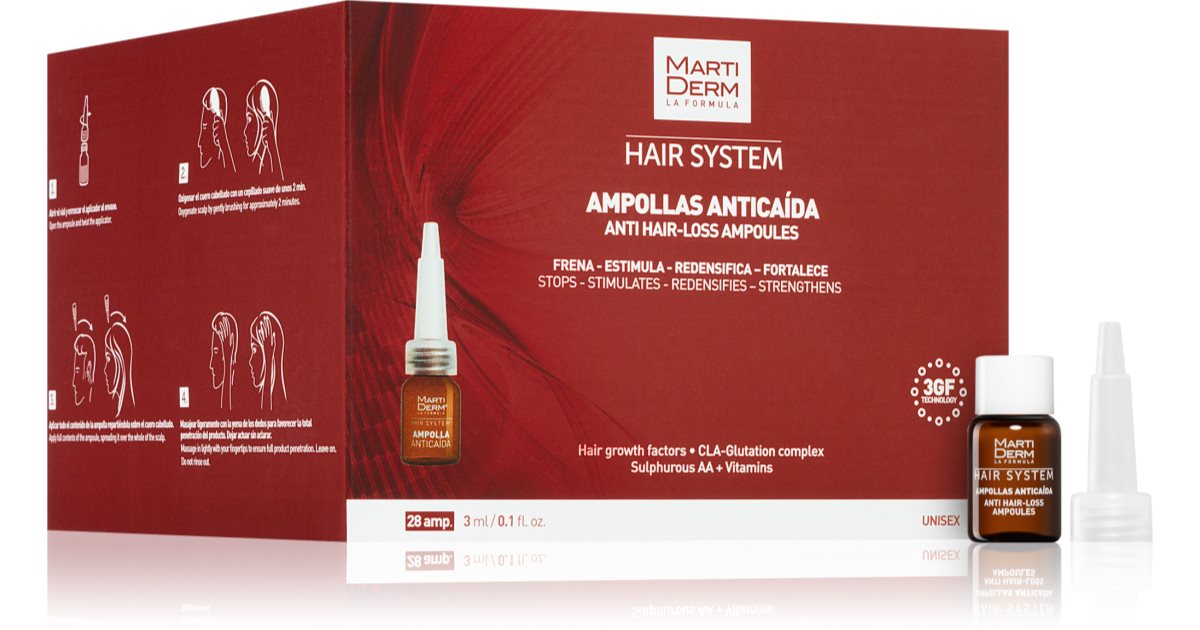 MartiDerm Hair System ampoules antichute notino.fr