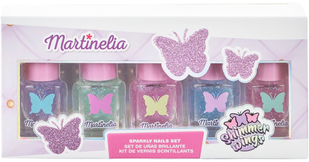 Martinelia Shimmer Wings Nail Polish Set set di smalti per unghie per  bambini