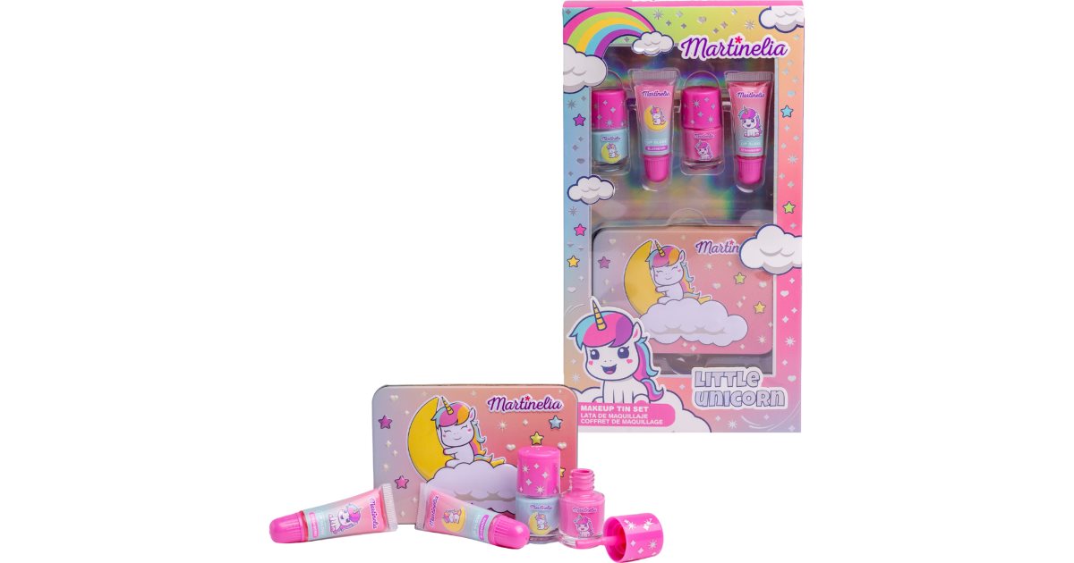 Martinelia Coffret Maquillage Enfant - Plumier Maquillage Enfant 3 Étages Licorne - Coffret Beauté Fille Martinelia Coffret Maquillage Enfant - Plumier Maquillage Enfant 3 Étages Licorne - Coffret Beauté Fille