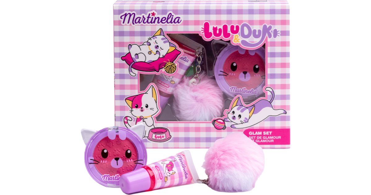 Martinelia Coffret Maquillage Licorne 3 Étages – 11 Ombres, 11 Brillants, Accessoires – Plumier Beauté Fille