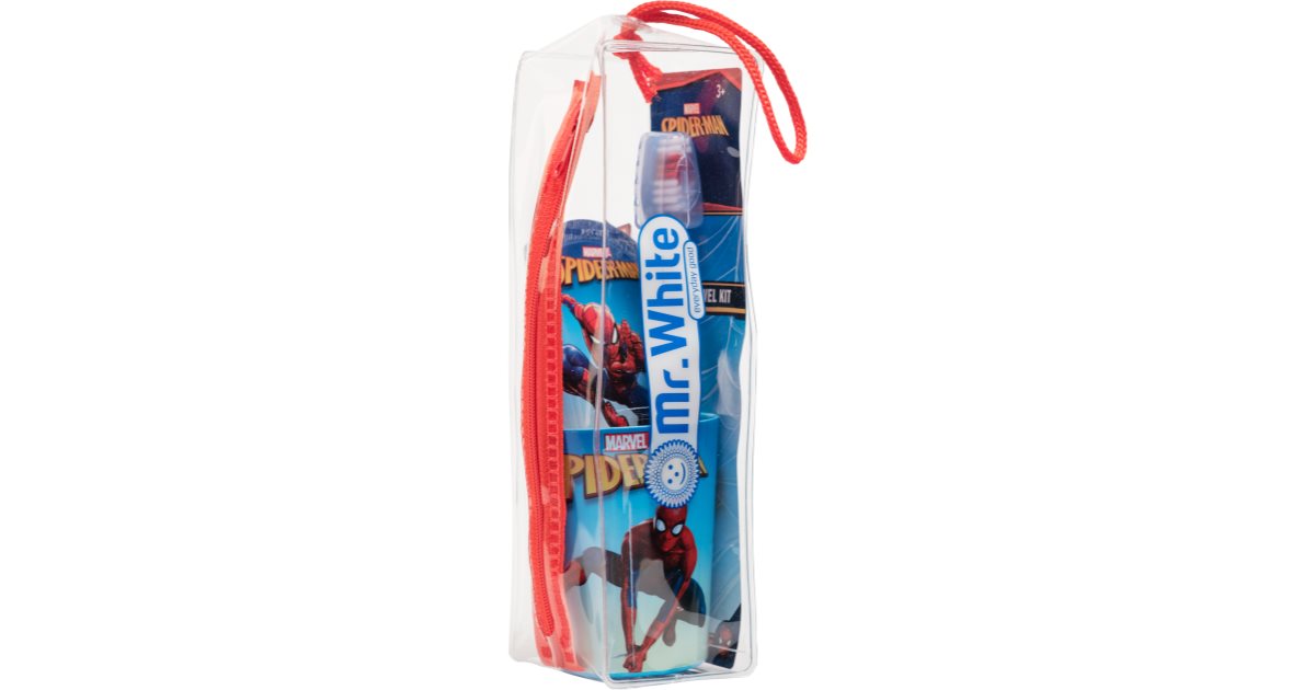 Marvel Spiderman Travel Dental Set fogápoló készlet 3y+(gyermekeknek)