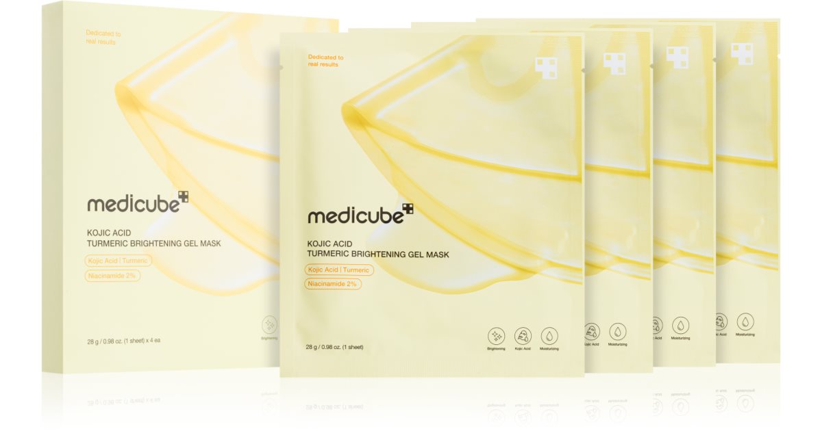 medicube Kojic Acid Turmeric Brightening Gel Mask зволожуюча маска
