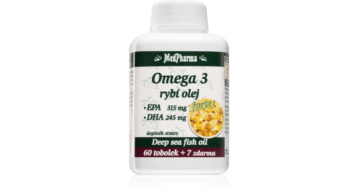 Normal Omena MedPharma Omega 3 rybí olej Forte tobolky pre normálnu činnosť srdca a ...