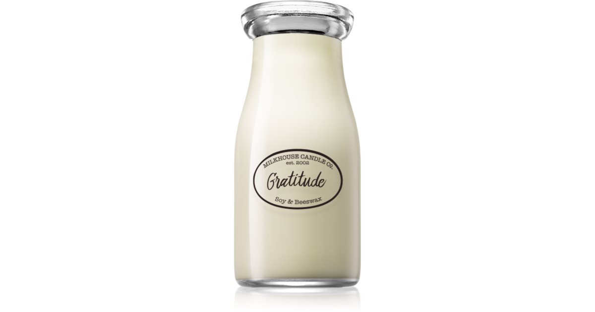 Milkhouse Candle Co. Creamery Gratitude bougie parfumée Milkbottle