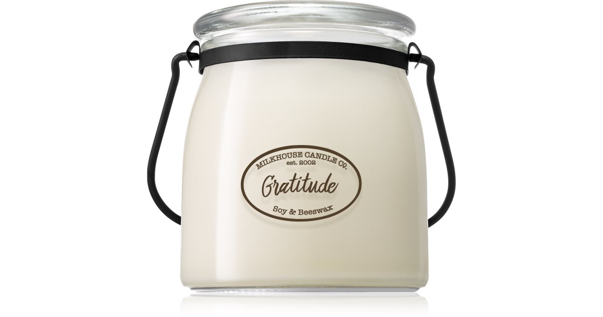 Milkhouse Candle Co. Creamery Gratitude scented candle Butter Jar