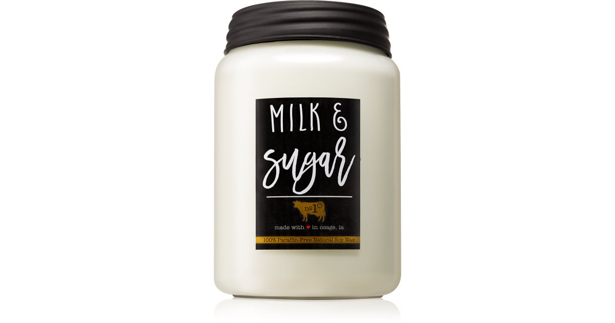 Milkhouse Candle Co. Farmhouse Milk & Sugar scented candle Mason Jar