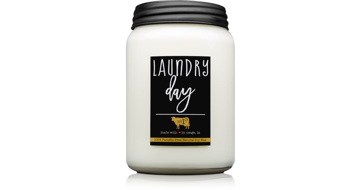 Milkhouse Candle Co. Farmhouse Laundry Day vonná svíčka Mason Jar