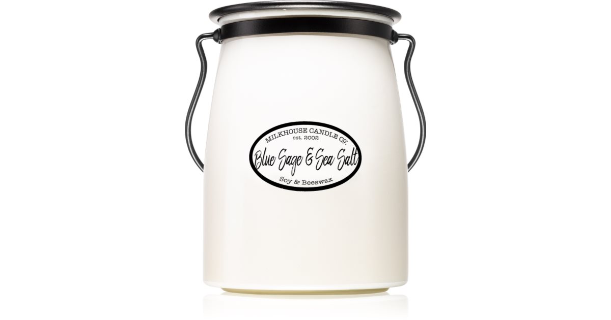 Milkhouse Candle Co. Creamery Blue Sage & Sea Salt bougie parfumée