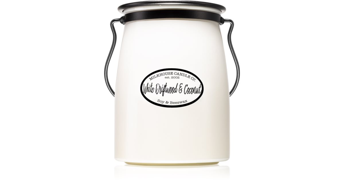 Milkhouse Candle Co. Creamery White Driftwood & Coconut scented candle