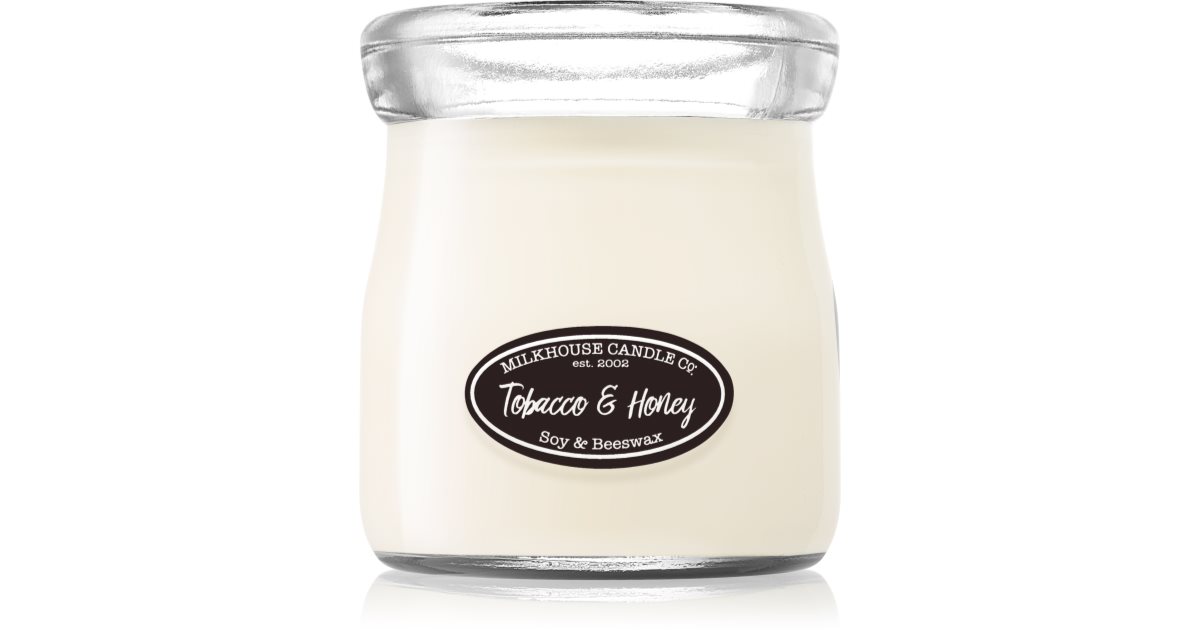 Milkhouse Candle Co. Creamery Tobacco & Honey bougie parfumée Cream Jar