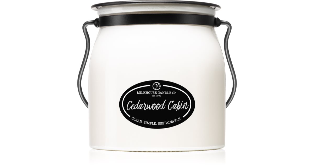 Milkhouse Candle Co. Creamery Cedarwood Cabin świeczka zapachowa Butter