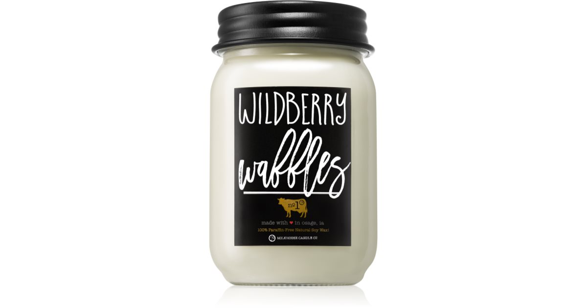 Milkhouse Candle Co. Farmhouse Wildberry Waffles ароматна свещ Mason