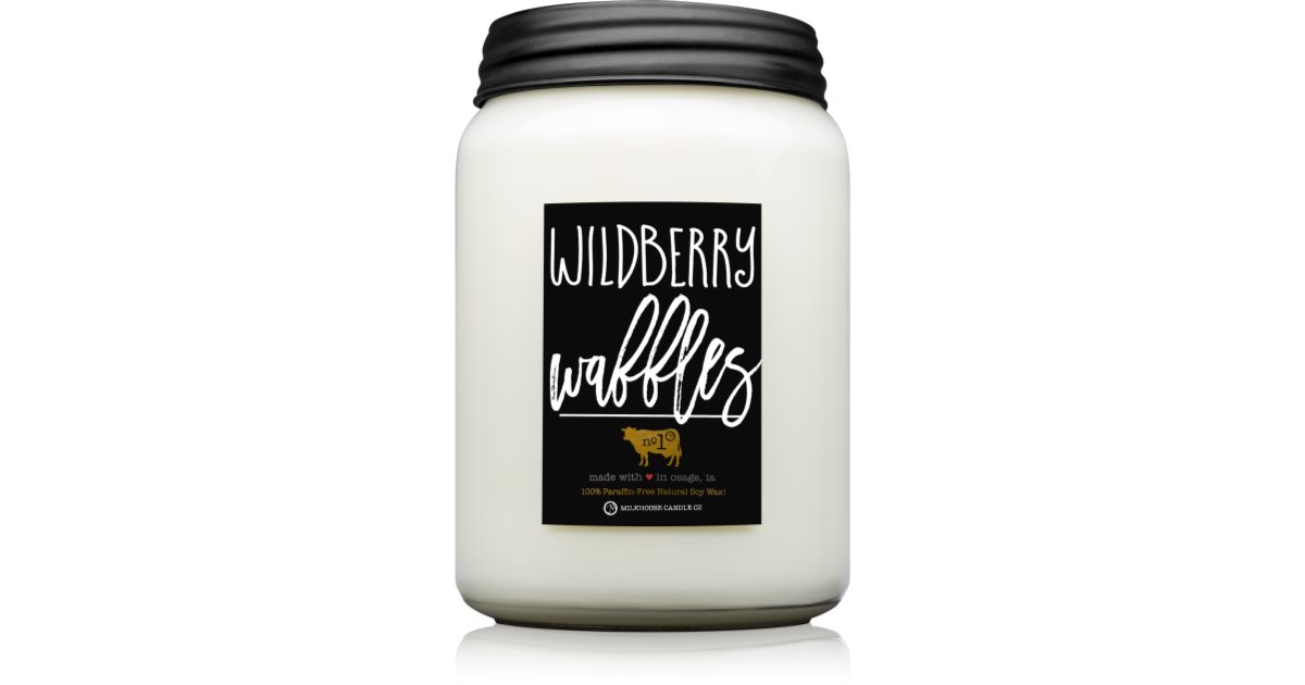 Milkhouse Candle Co. Farmhouse Wildberry Waffles candela profumata