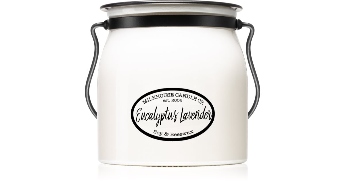 Milkhouse Candle Co. Creamery Eucalyptus Lavender Duftkerze Butter Jar