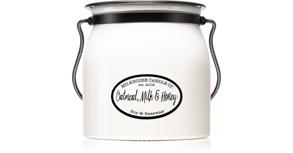 Milkhouse Candle Co. Creamery Oatmeal, Milk & Honey bougie parfumée Butter Jar | notino.fr